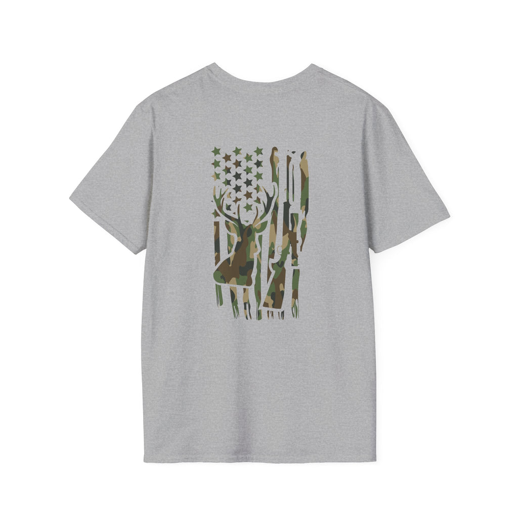 Camo Deer Flag T-Shirt