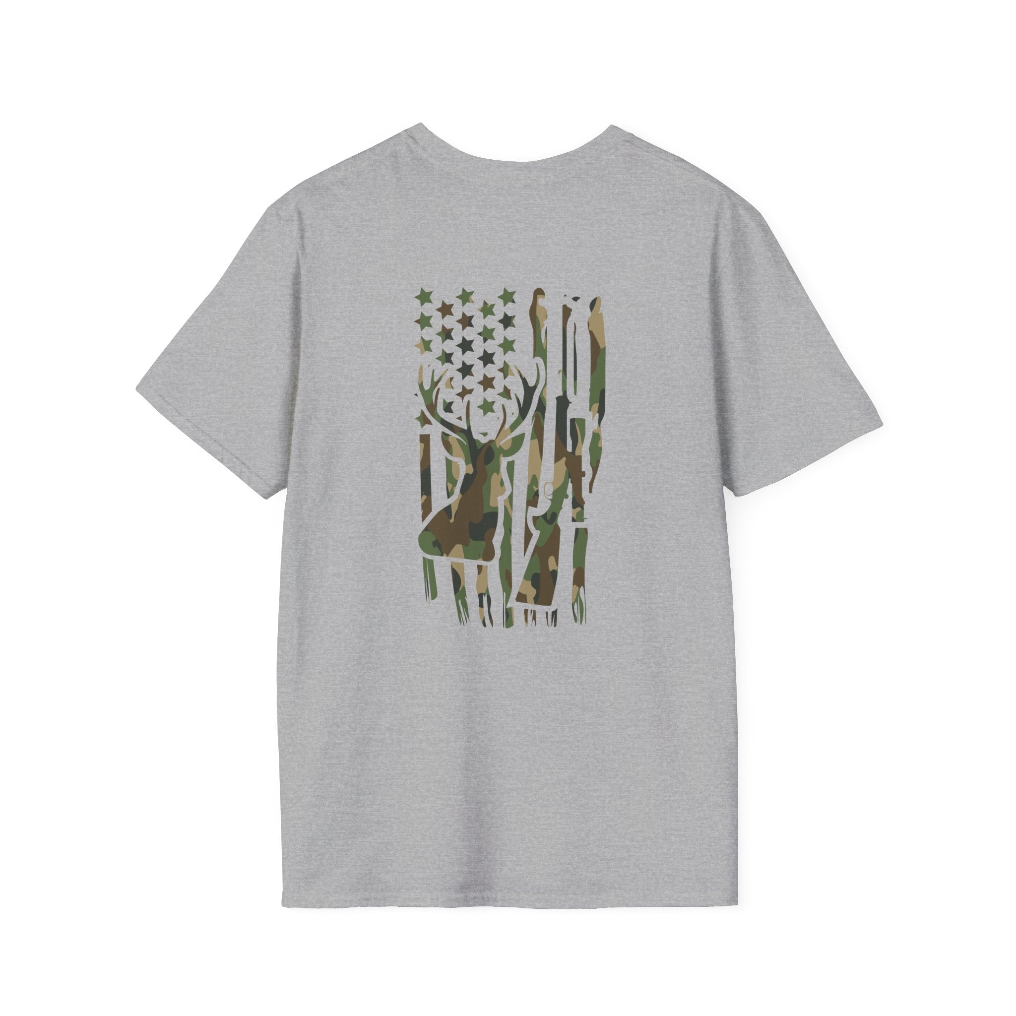 Camo Deer Flag T-Shirt