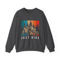 Just Ride Sweatshirt — Vintage Sunset ATV Crewneck