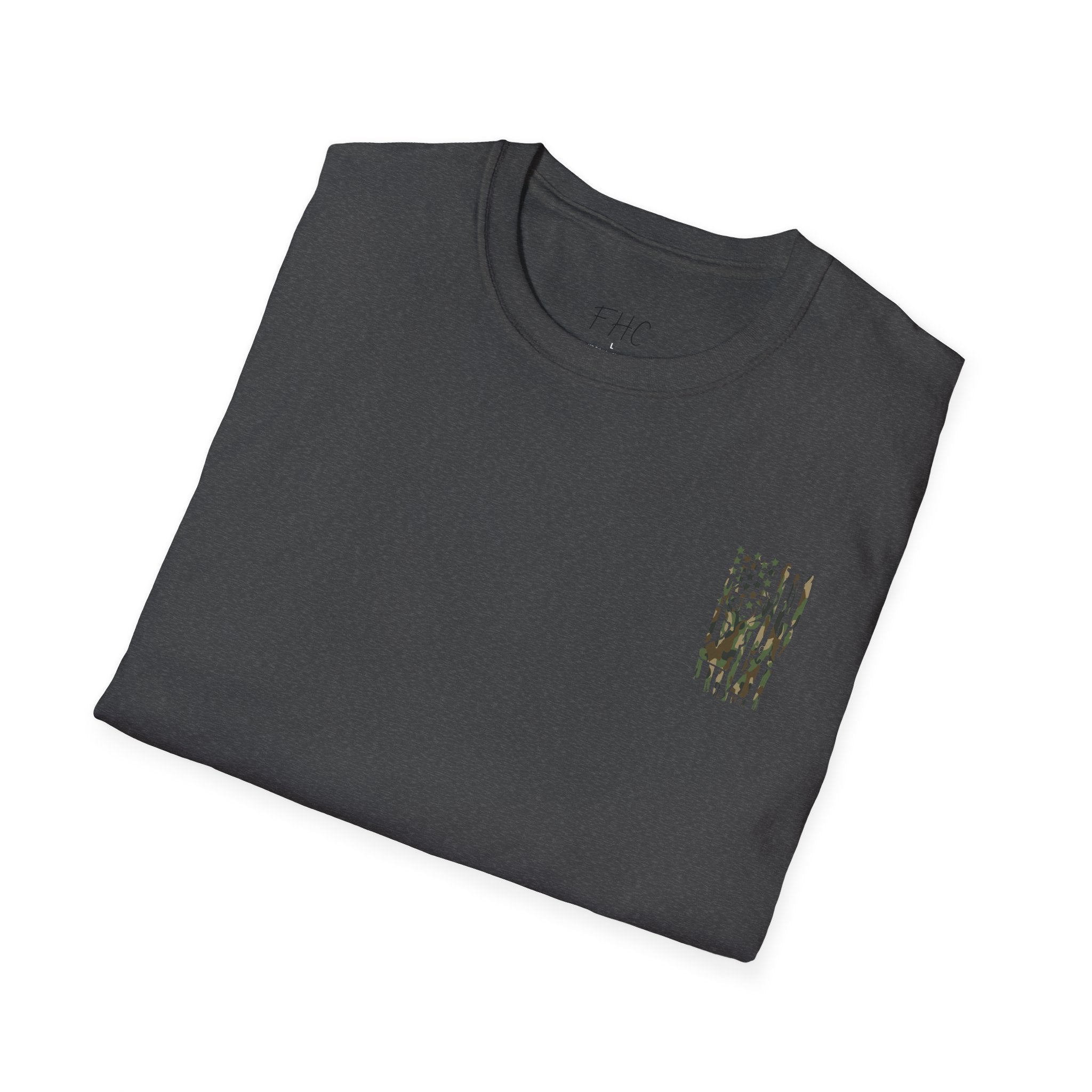 Camo Deer Flag T-Shirt