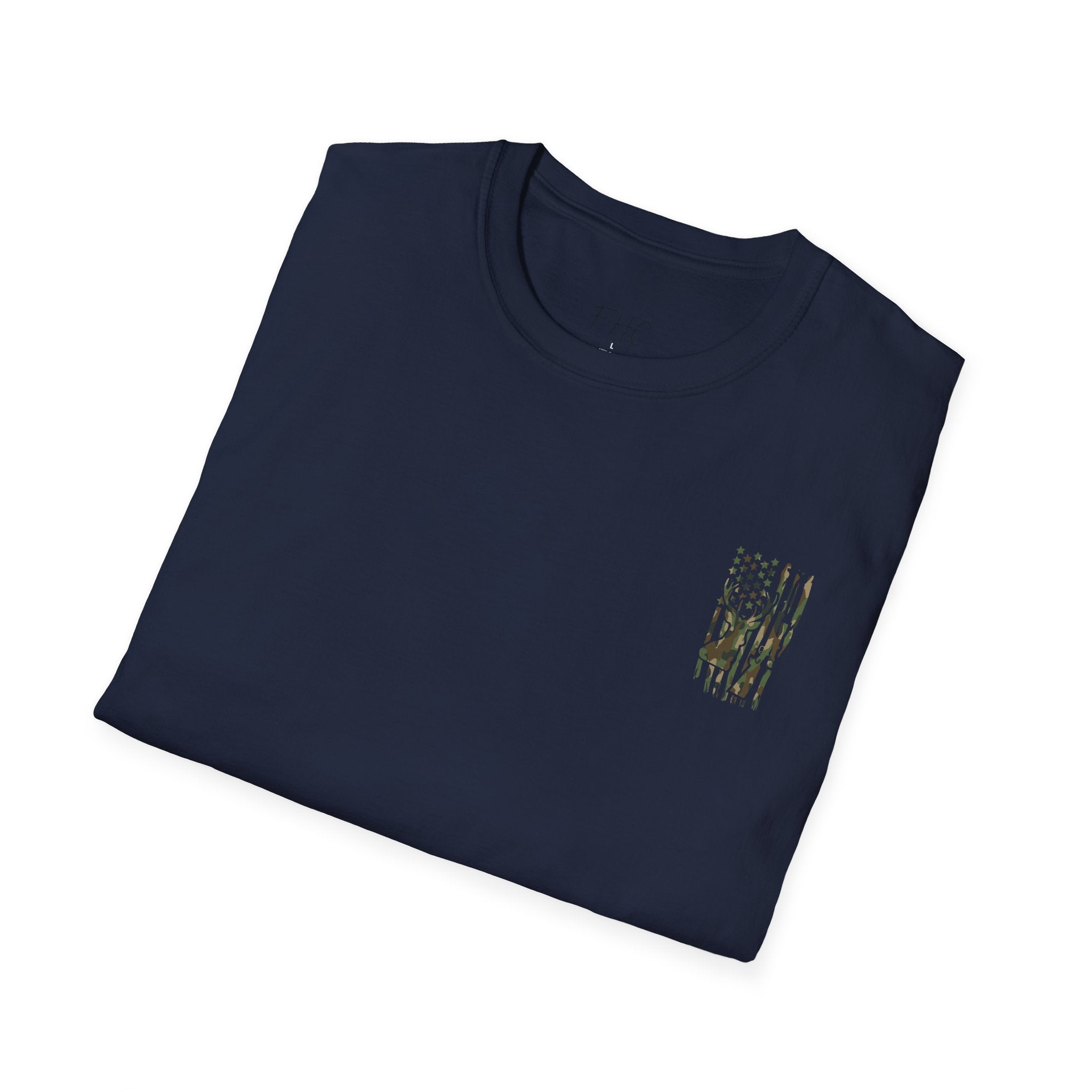 Camo Deer Flag T-Shirt
